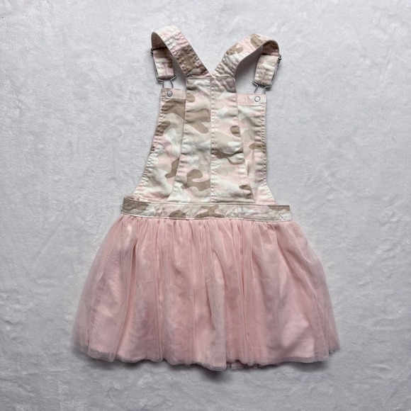 Epic Threads Girls Pink Camo Tulle Skirt Overall Dress Size 6X - Picture 5 of 5